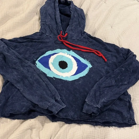 Lauren Moshi hoodie with evil eye design - Picture 1 of 2